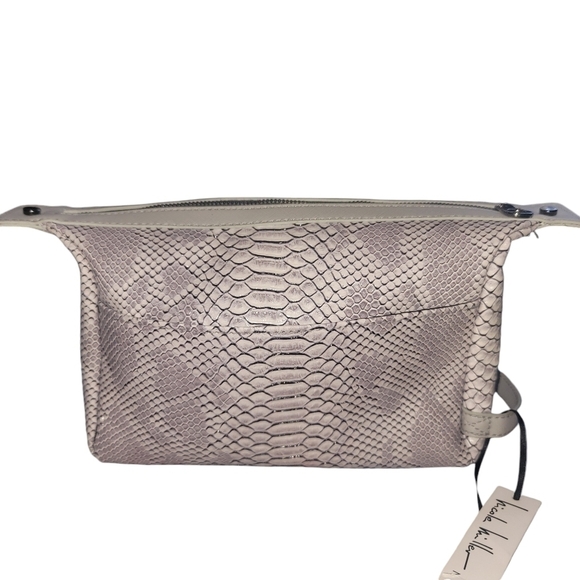 Nicole Miller Snakeskin Pattern Cosmetic Bag NWT - Picture 4 of 7